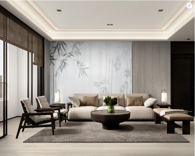 pp电子游戏质感砖会客厅装修效果图